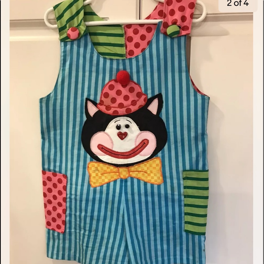 Applique handmade colorful Handmade One Piece boys 2t Easter Party